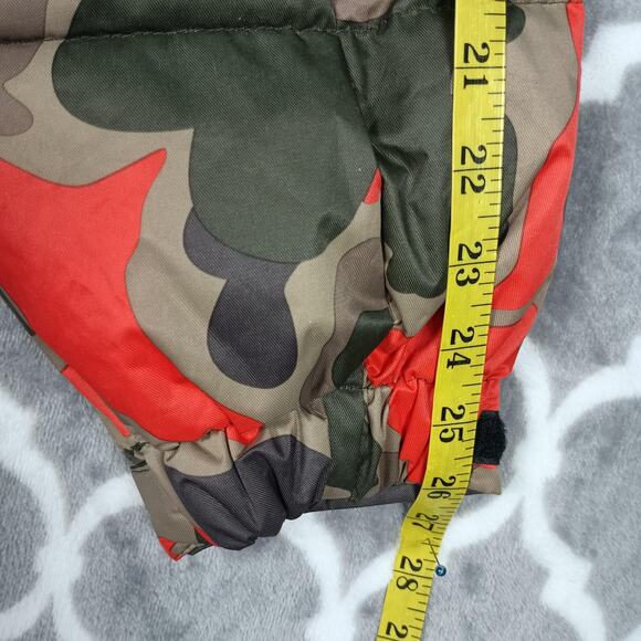 Members Only Jacket Mens XL Camo Black Hooded Faux Fur Lined Puffer Coat Warm - Picture 11 of 14